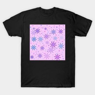 Retro Daisies on Pink T-Shirt